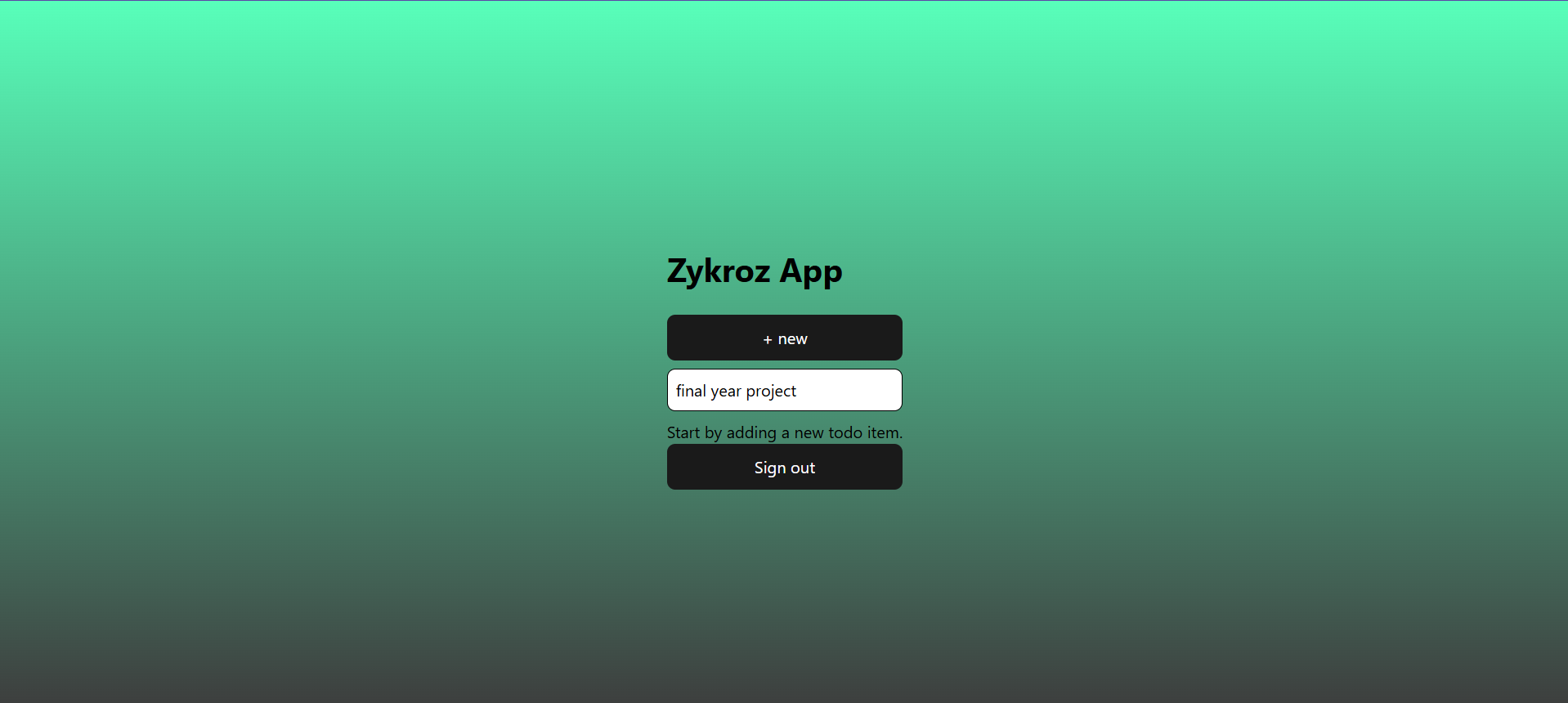 To-Do List App with AWS as the Backend screenshot 1